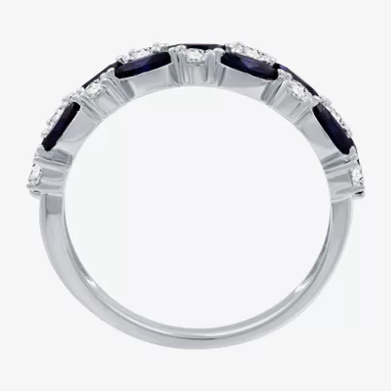 I Said Yes (H-I/I1) Womens 3/8 CT. T.W. Lab Grown White Diamond Sterling Silver Wedding Band