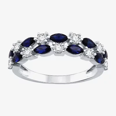 I Said Yes (H-I/I1) Womens 3/8 CT. T.W. Lab Grown White Diamond Sterling Silver Wedding Band