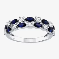 I Said Yes (H-I/I1) Womens 3/8 CT. T.W. Lab Grown White Diamond Sterling Silver Wedding Band
