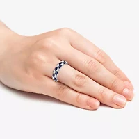I Said Yes (H-I/I1) Womens 3/8 CT. T.W. Lab Grown White Diamond Sterling Silver Wedding Band