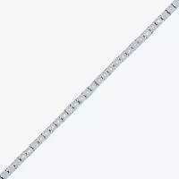 (G-H / I1- I2) Womens 1/10 CT. T.W. Lab Grown White Diamond Sterling Silver 7.25 Inch Tennis Bracelet