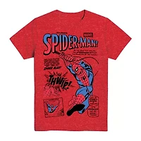 Little & Big Kid Boys Crew Neck Short Sleeve Regular Fit Spiderman Graphic T-Shirt