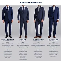 Haggar JMH Premium Stretch Mens Classic Fit Pleated Front Suit Pant