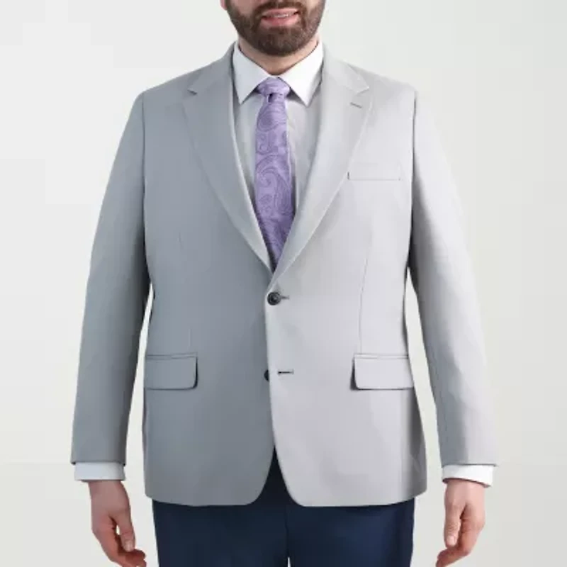 Haggar The Active Series Mens Stretch Fabric Classic Fit Big and Tall Suit Jacket