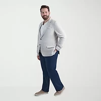 Haggar Mens Big and Tall Windowpane Classic Fit Sport Coat