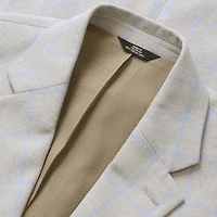 Haggar Mens Big and Tall Windowpane Classic Fit Sport Coat