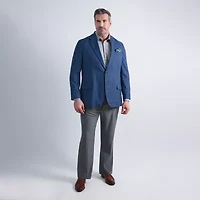 Haggar JMH Mens Big and Tall Geometric Stretch Fabric Classic Fit Sport Coat