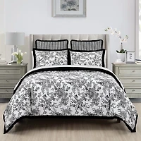 Laurel Manor Toile Garden Comforter Set