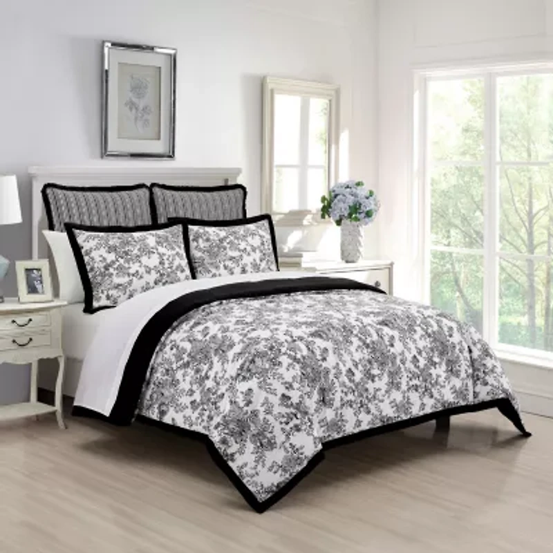 Laurel Manor Toile Garden Comforter Set