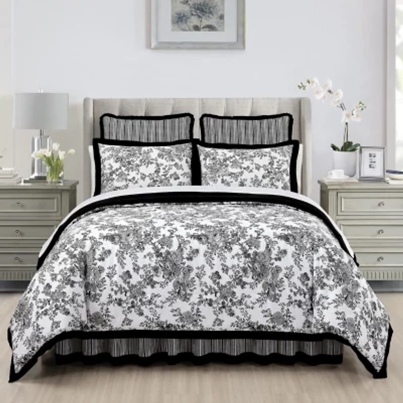 Laurel Manor Toile Garden Comforter Set