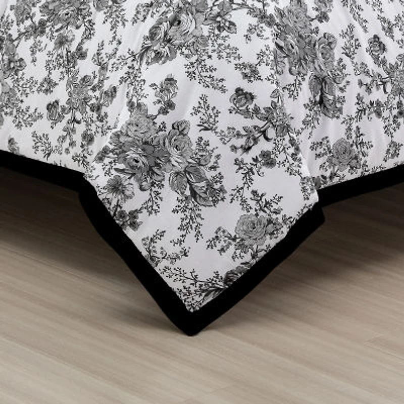 Laurel Manor Toile Garden Comforter Set