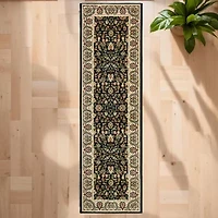 Covington Home Kerman Border Traditional 27" X 90" Indoor Rectangular Runner