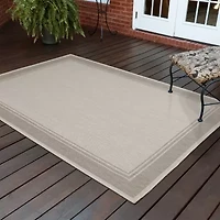Covington Home Pamplona Casual Border 39" X 60" Indoor Outdoor Rectangular Accent Rug