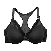 Curvy Couture Sheer Mesh Front-Close T-Shirt Bra- 1619