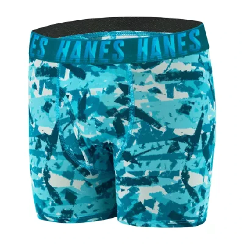 Hanes Moves Stretch Little & Big Kid Boys 5 Pack Boxer Briefs Bu9xb5