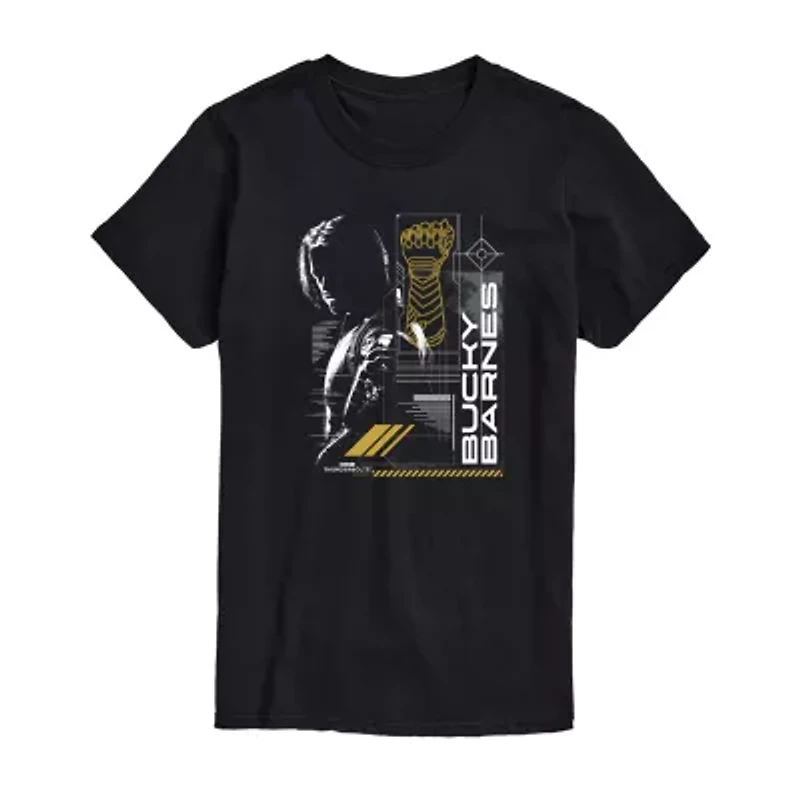 Novelty Mens Crew Neck Short Sleeve Regular Fit Marvel Graphic T-Shirt