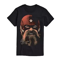 Novelty Mens Crew Neck Short Sleeve Regular Fit Marvel Graphic T-Shirt