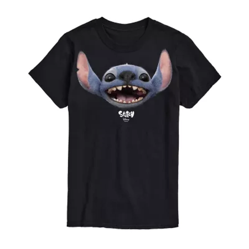Mens Short Sleeve Stitch Graphic T-Shirt
