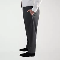 Haggar JMH Mens Big and Tall Diamond Flat Front Suit Pant