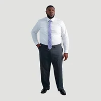 Haggar JMH Mens Classic Fit Big and Tall Flat Front Pant