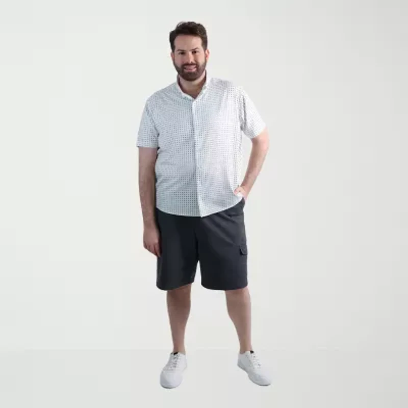 Haggar Mens 10 1/2" Big and Tall Cargo Short