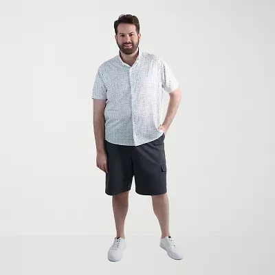 Haggar Mens 10 1/2" Big and Tall Cargo Short
