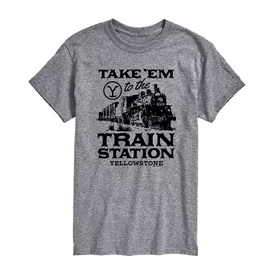 Mens Crew Neck Short Sleeve Regular Fit Big and Tall Graphic T-Shirt