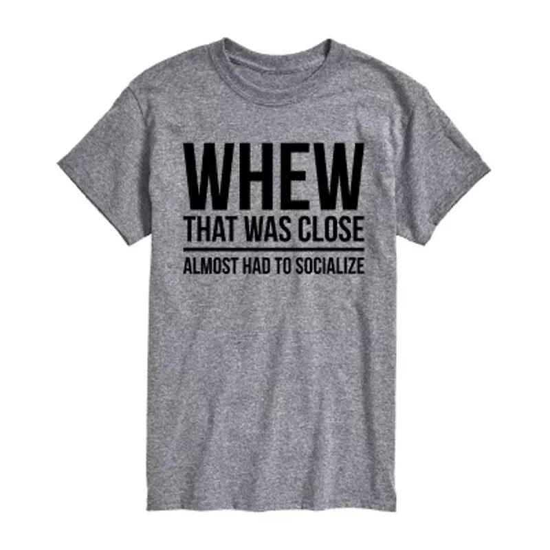 Mens Crew Neck Short Sleeve Regular Fit Big and Tall Graphic T-Shirt