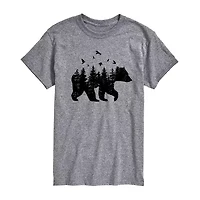 Mens Crew Neck Short Sleeve Regular Fit Big and Tall Graphic T-Shirt