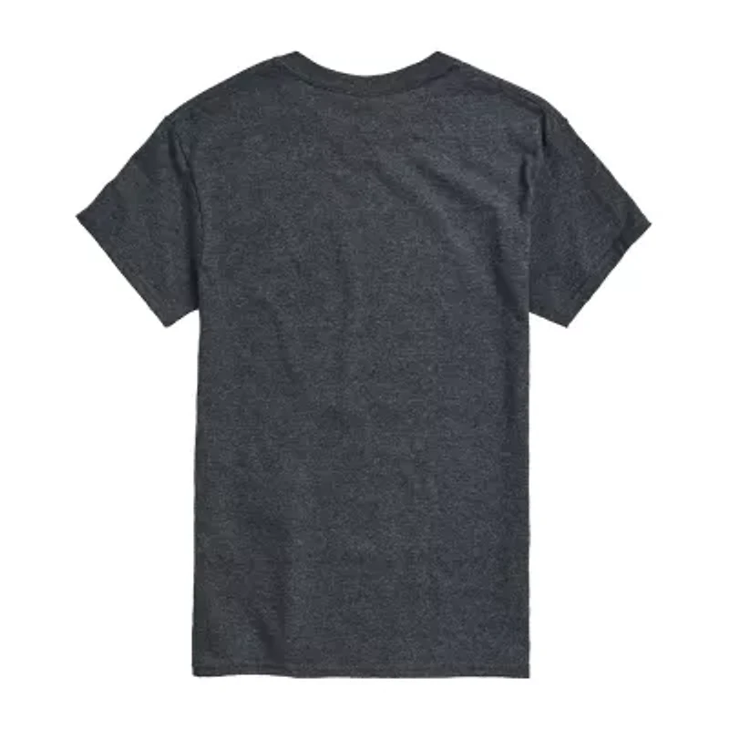 Mens Crew Neck Short Sleeve Regular Fit Big and Tall Graphic T-Shirt