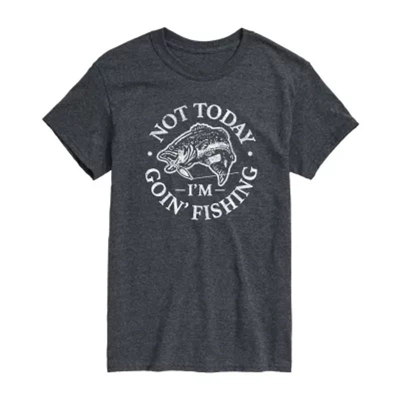 Mens Crew Neck Short Sleeve Regular Fit Big and Tall Graphic T-Shirt