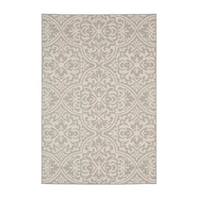 Covington Home Pamplona Damask Flatweave Indoor Outdoor Rectangular Area Rug