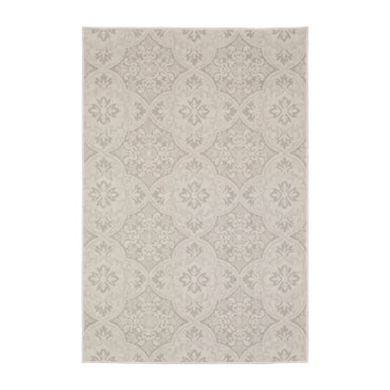 Covington Home Pamplona Floral Trellis Indoor Outdoor Rectangular Area Rug