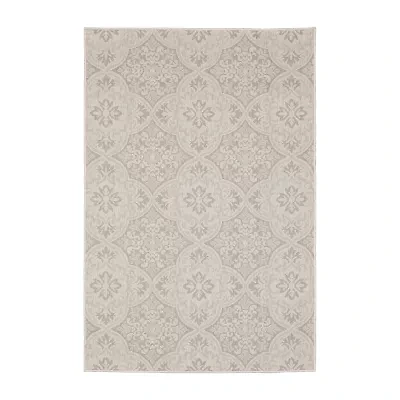 Covington Home Pamplona Floral Trellis Indoor Outdoor Rectangular Area Rug