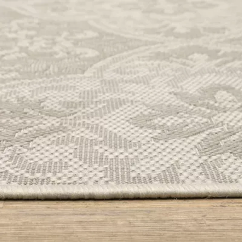 Covington Home Pamplona Floral Trellis Indoor Outdoor Rectangular Area Rug