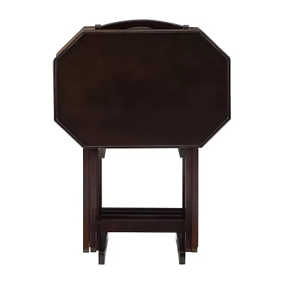 Myrick 4-pc. TV Tray Table with Stand