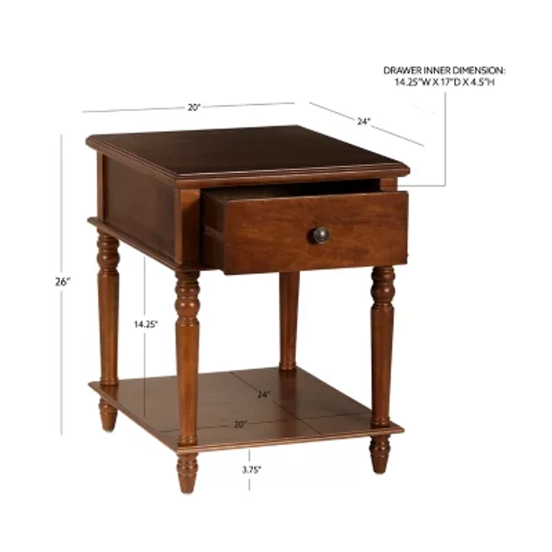 Percy Living Room Collection 1-Drawer End Table