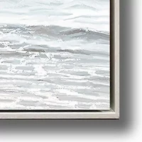 Streamline Art Shoreline Beach House Framed Canvas Art