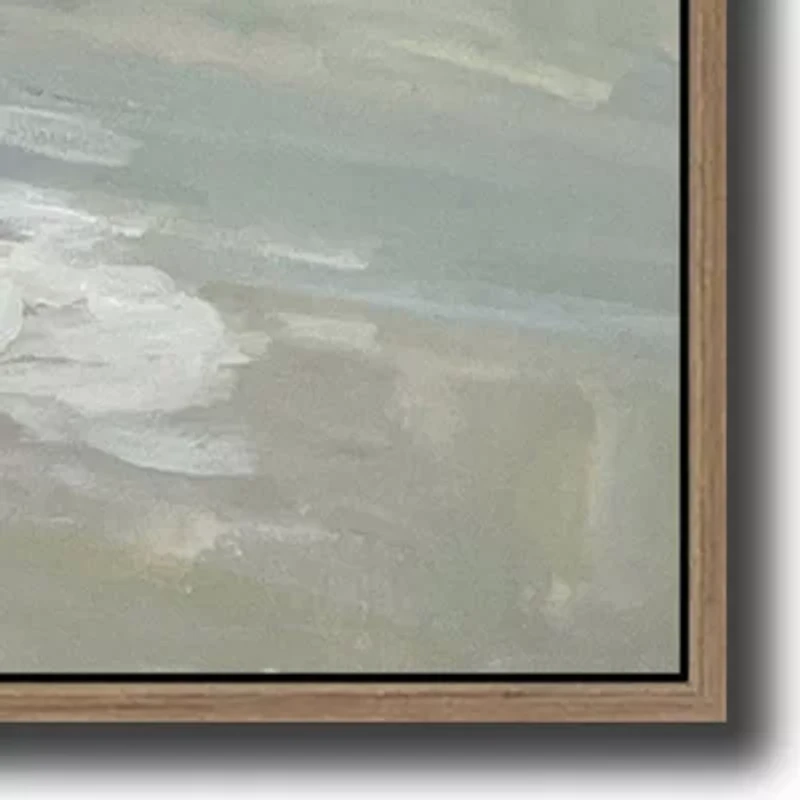 Streamline Art Rocky Coastline Framed Canvas Art