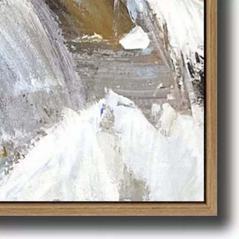 Streamline Art Windswept Shoreline Framed Canvas Art
