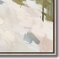 Streamline Art Seaside Cottages I Framed Canvas Art
