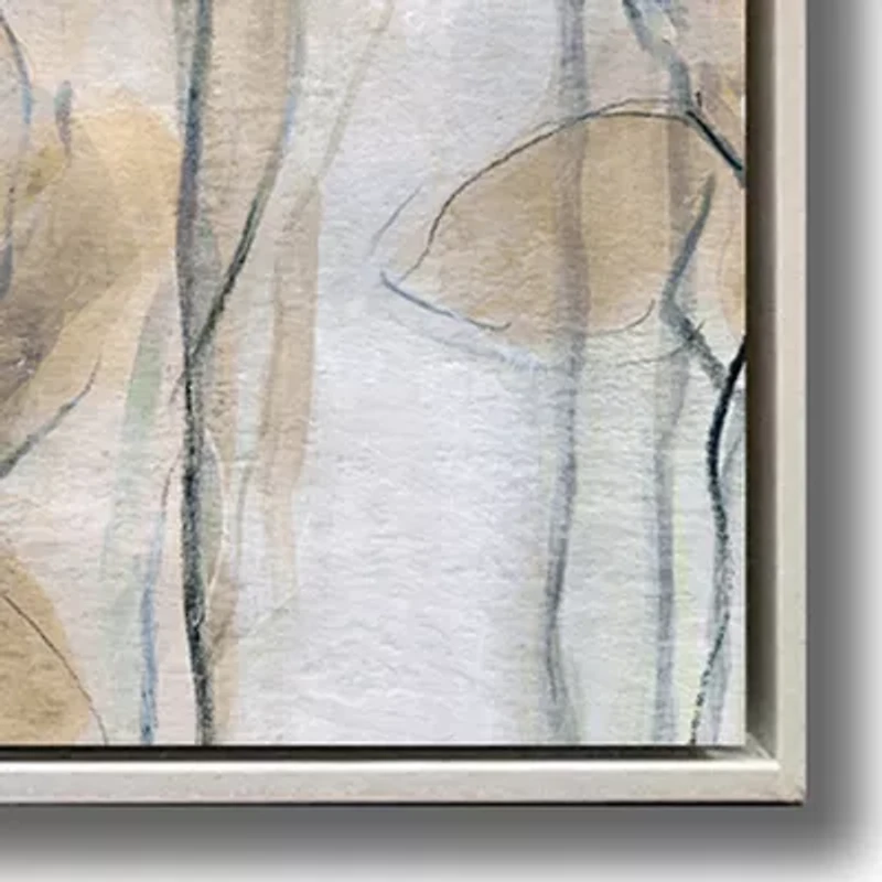 Streamline Art Field Of Poppies Framed Canvas Art