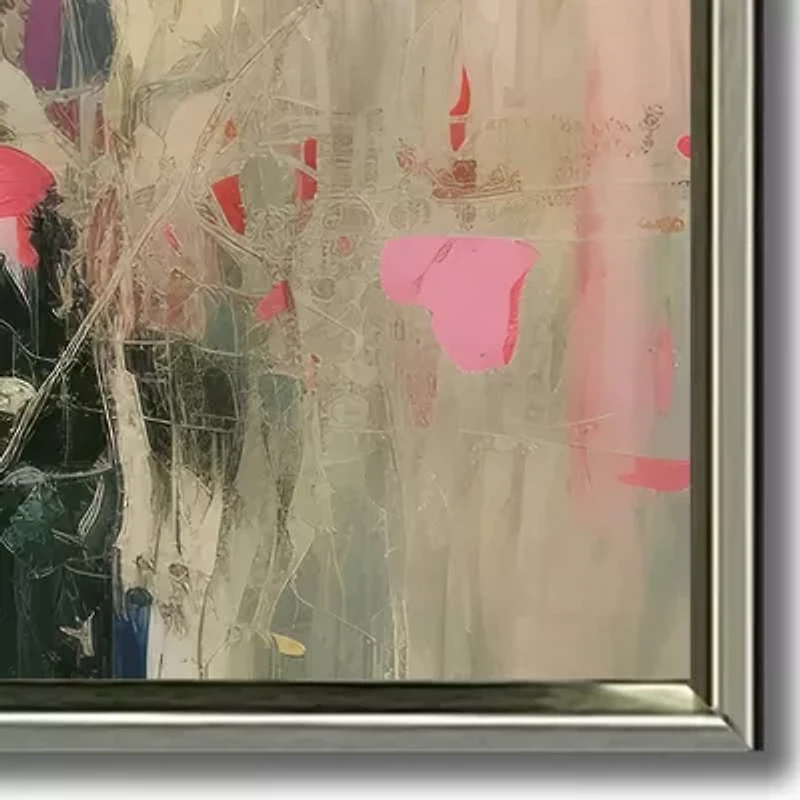 Streamline Art Blooms In The Meadow I Framed Canvas Art