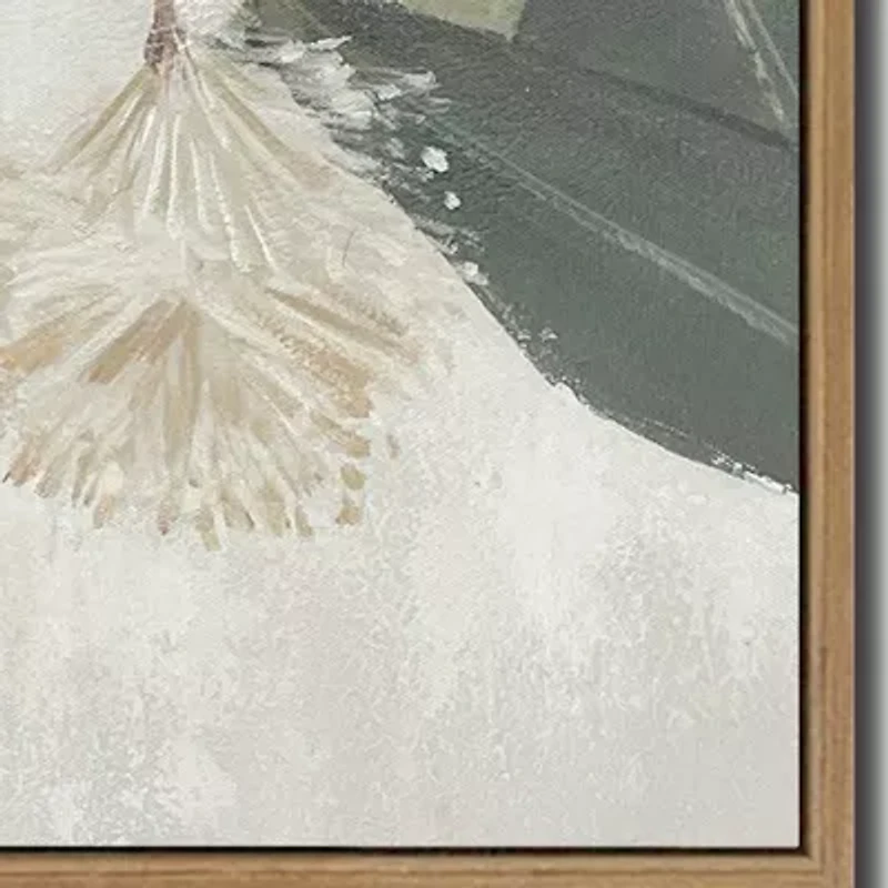 Streamline Art Eucalyptus Blossoms Ii Framed Canvas Art