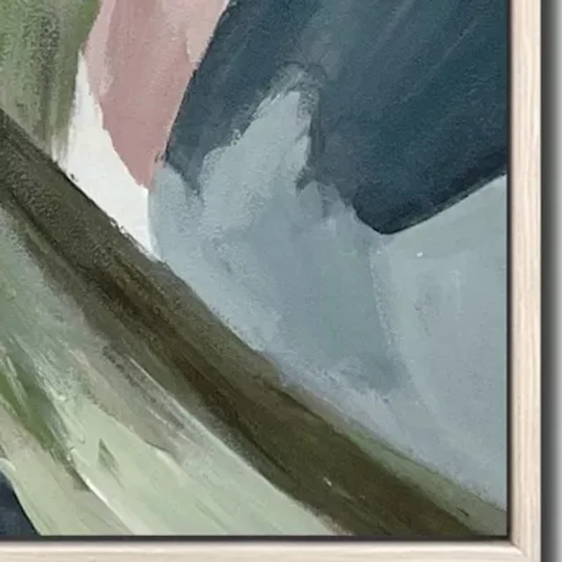 Streamline Art Botanical Abstraction I Framed Canvas Art