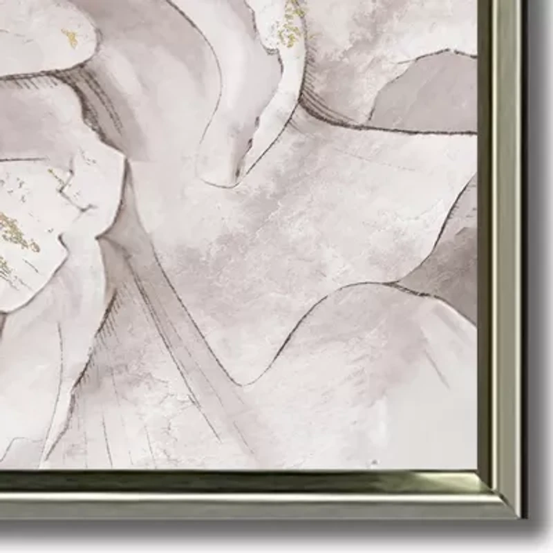 Streamline Art Pristine Petals Ii Framed Canvas Art