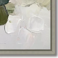 Streamline Art Blush Blooms Framed Canvas Art