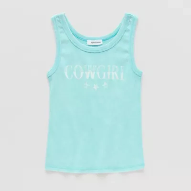 Eyeshadow Big Kid Girls Scoop Neck Sleeveless Tank Top