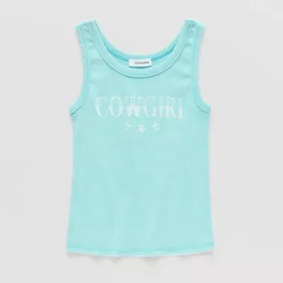 Eyeshadow Big Kid Girls Scoop Neck Sleeveless Tank Top
