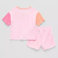 Disney Collection Little & Big Kid Girls 2-pc. Minnie Mouse Short Set